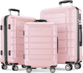 SHOWKOO Luggage Sets Expandable PC+ABS Hardshell Suitcases - Smooth