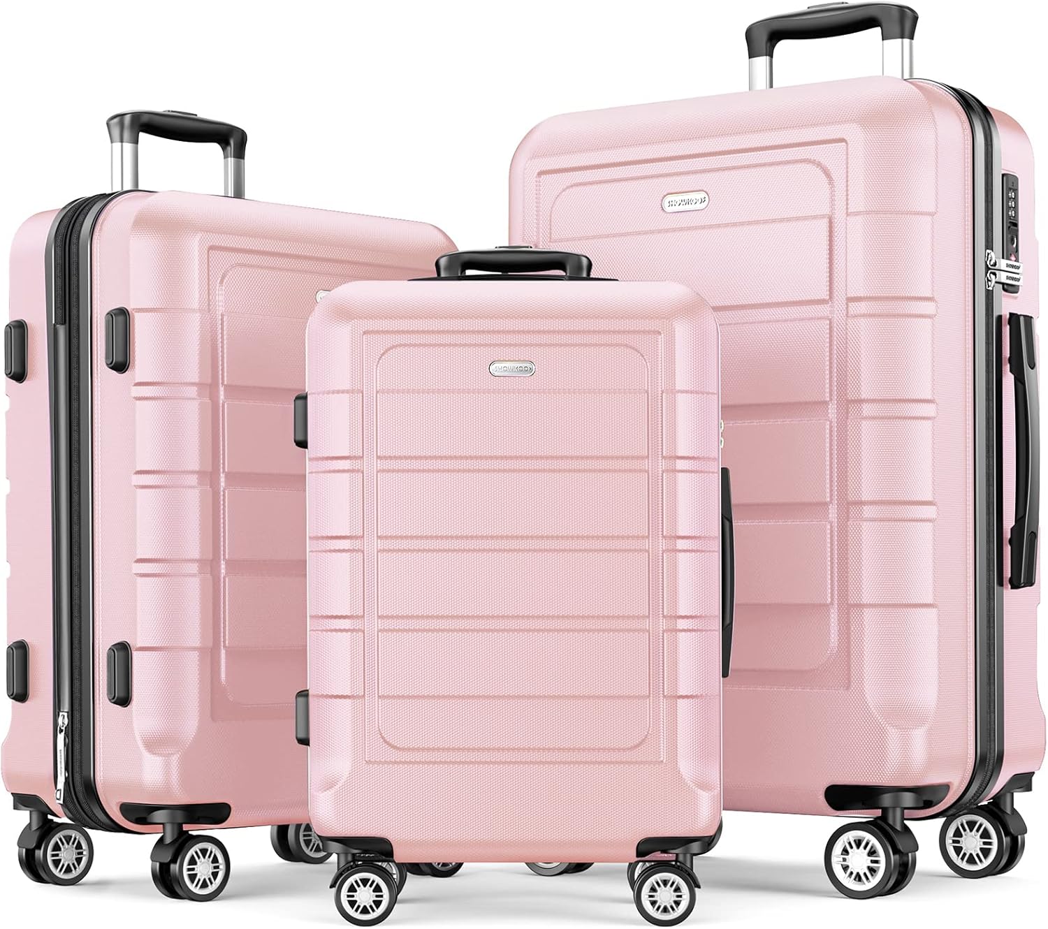 Durable Expandable Luggage Sets with TSA Lock and Double Wheels