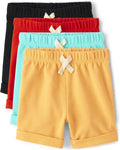 Baby Boys Athletic and Everyday Shorts - Soft 4-Pack