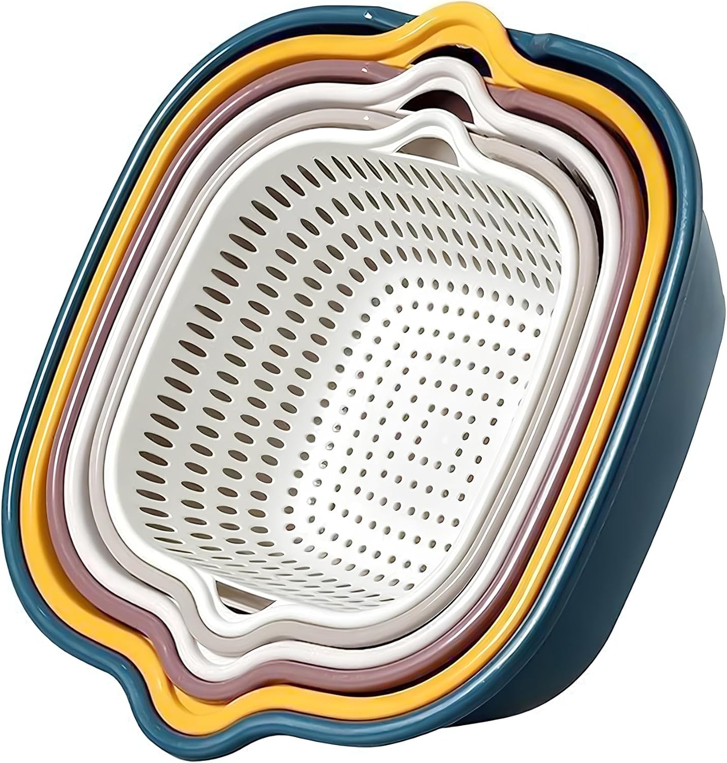 Stackable BPA-Free Veggie Strainer Set