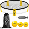 Roundnet Game Set with 3 Balls and Carry Bag - Beach & Backyard Fun