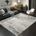 Toneed Abstract Area Rug 5x7 Modern Washable Rug - Soft Low Pile