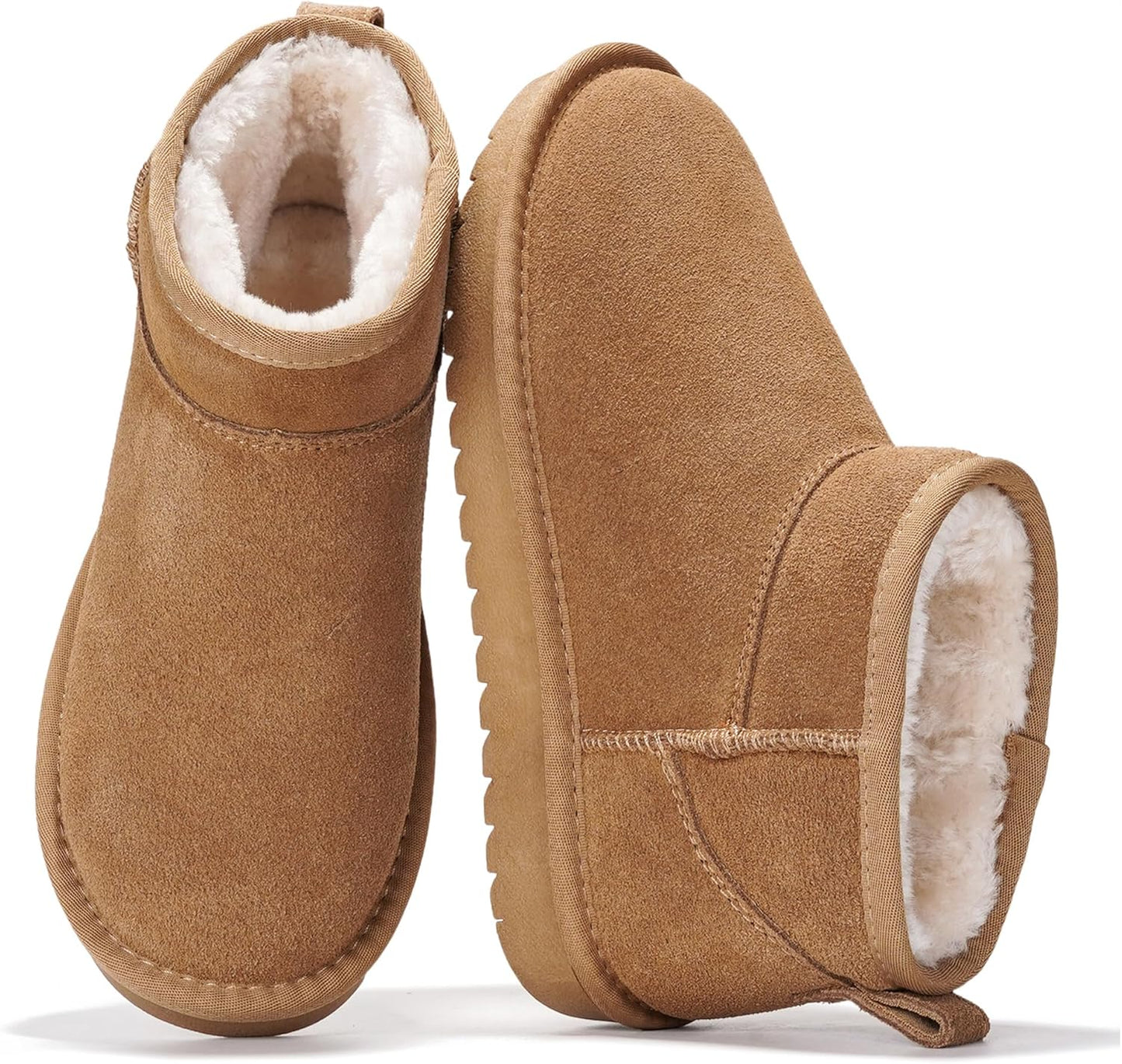 Project Cloud Genuine Suede Ankle Boots for Women - Stylish Comfort