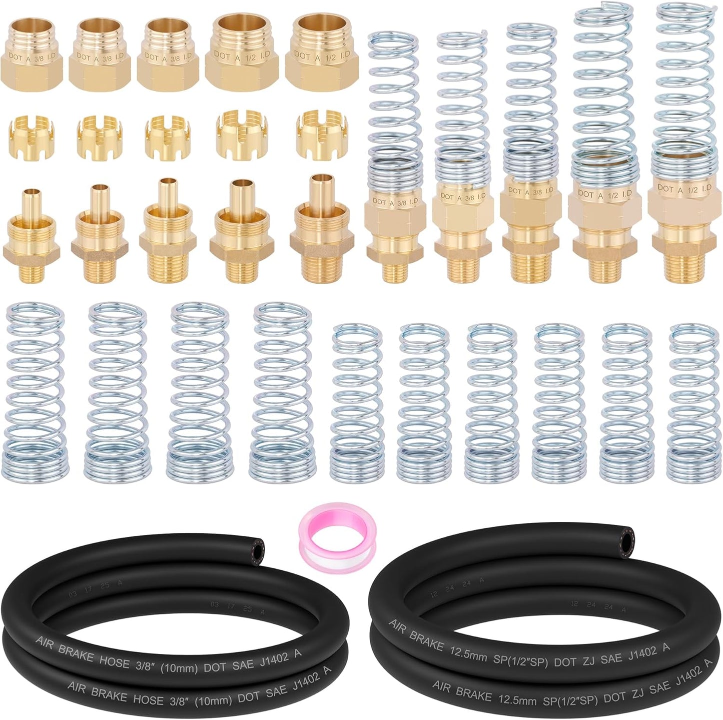 30PCS Air Hose Male Connector Fittings for Trucks and Trailers