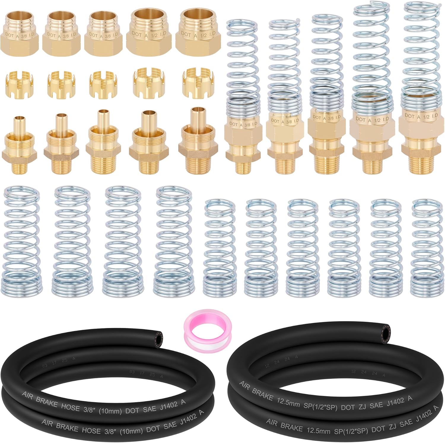 30PCS Air Hose Male Connector Fittings for Trucks and Trailers