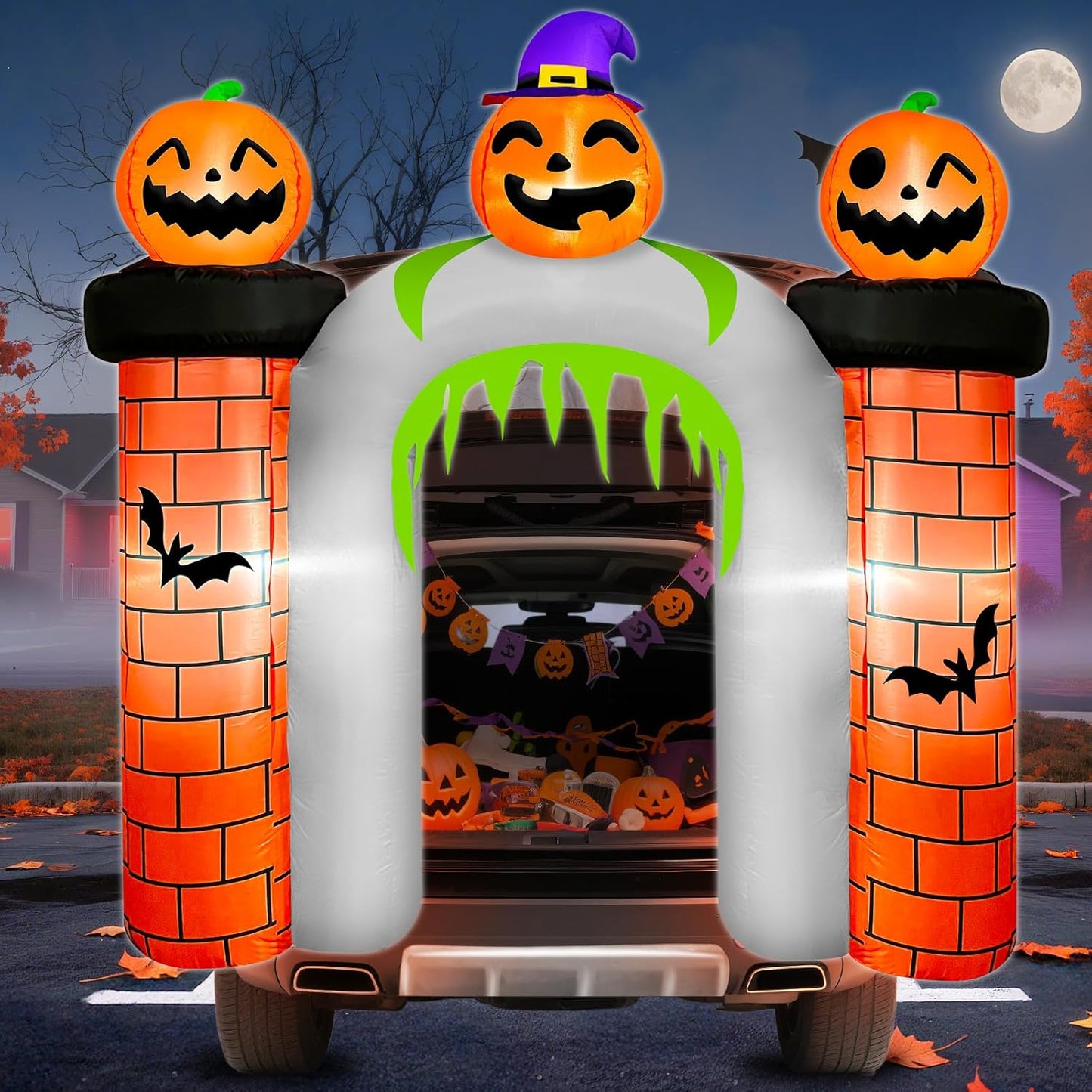 6.8FT Halloween Inflatable Trunk or Treat Car Decorations