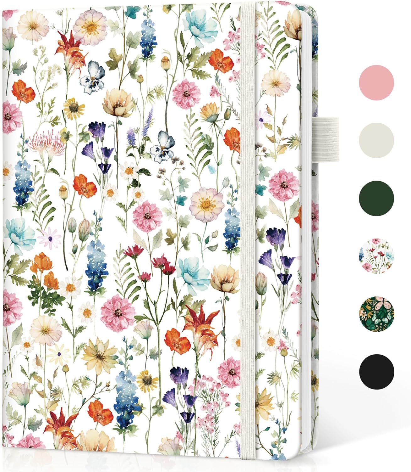 Premium Leather Journal, Elegant A5 Notebook for Work & Home, 160pgs, Garden