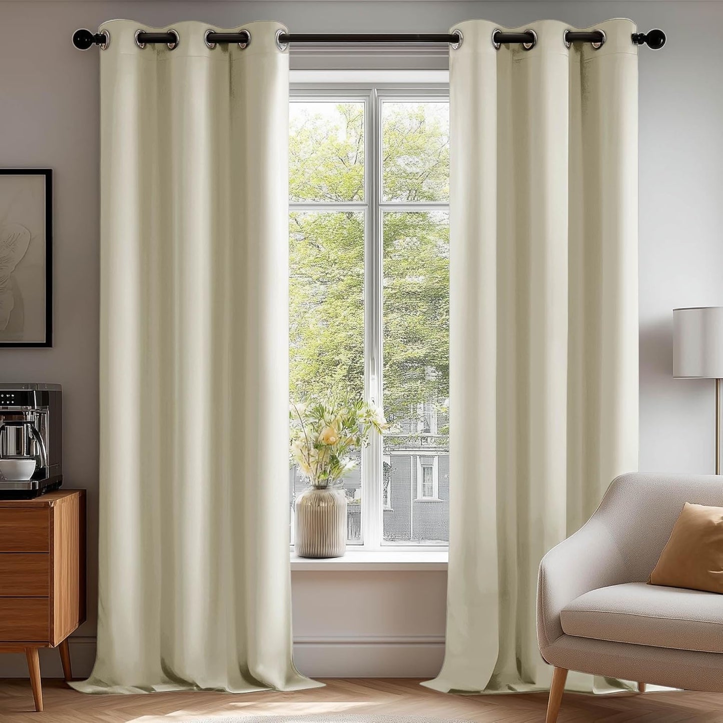 Deconovo Blackout Curtains for Bedroom - Thermal Insulated Panels