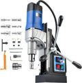 ZELCAN Mag Drill Press with 6 Bits - Powerful Portable Magnetic Drill