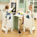 GroowingMind Toddler Tower with Seat - Montessori 2-in-1 Step Stool