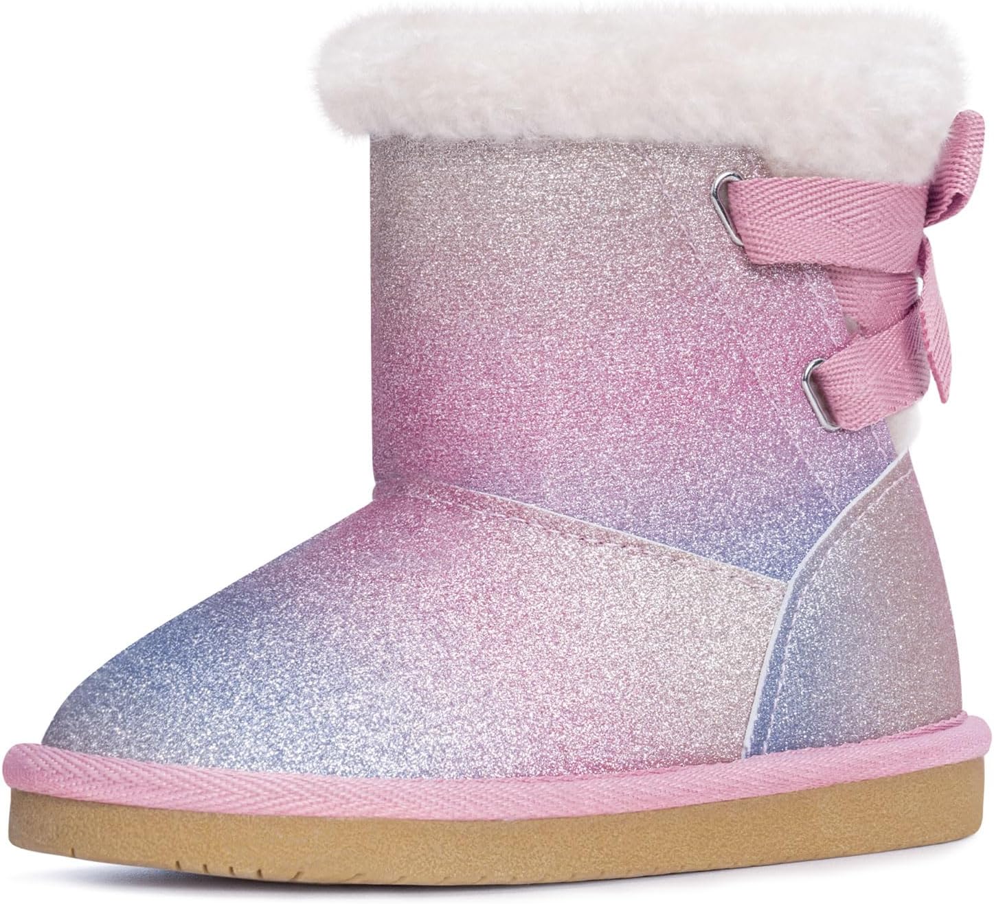 KRABOR Toddlers Little Girls Glitter Winter Snow Boots Review