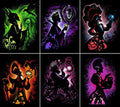 Villains Diamond Art 6 Pack 12 x 16 in Full Drill Kit - Relaxing Craft