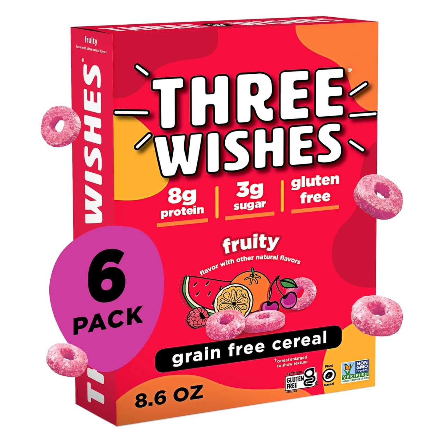 Three Wishes Grain-Free Fruity Cereal - Healthy Low Sugar