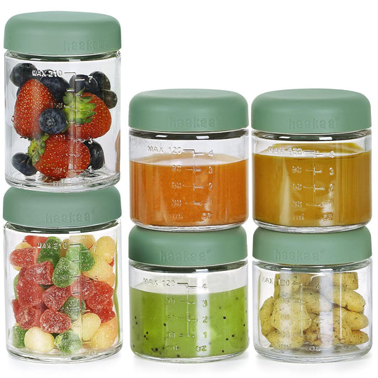 Leak-Proof Baby Food Containers Glass for Safe Storage Needs