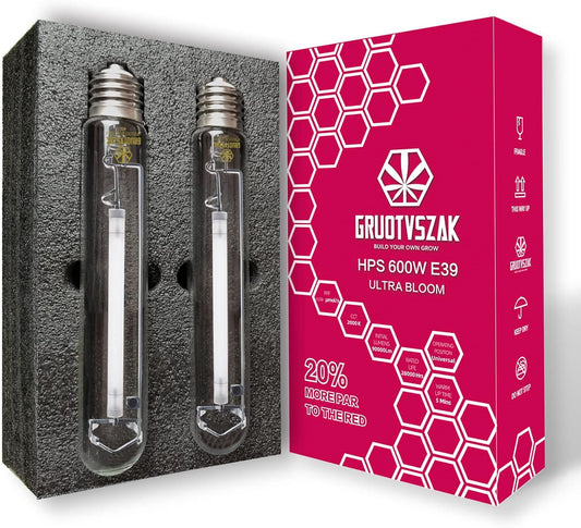 HPS 600 Watt Grow Light Bulb E39 for Bigger Buds and Yield