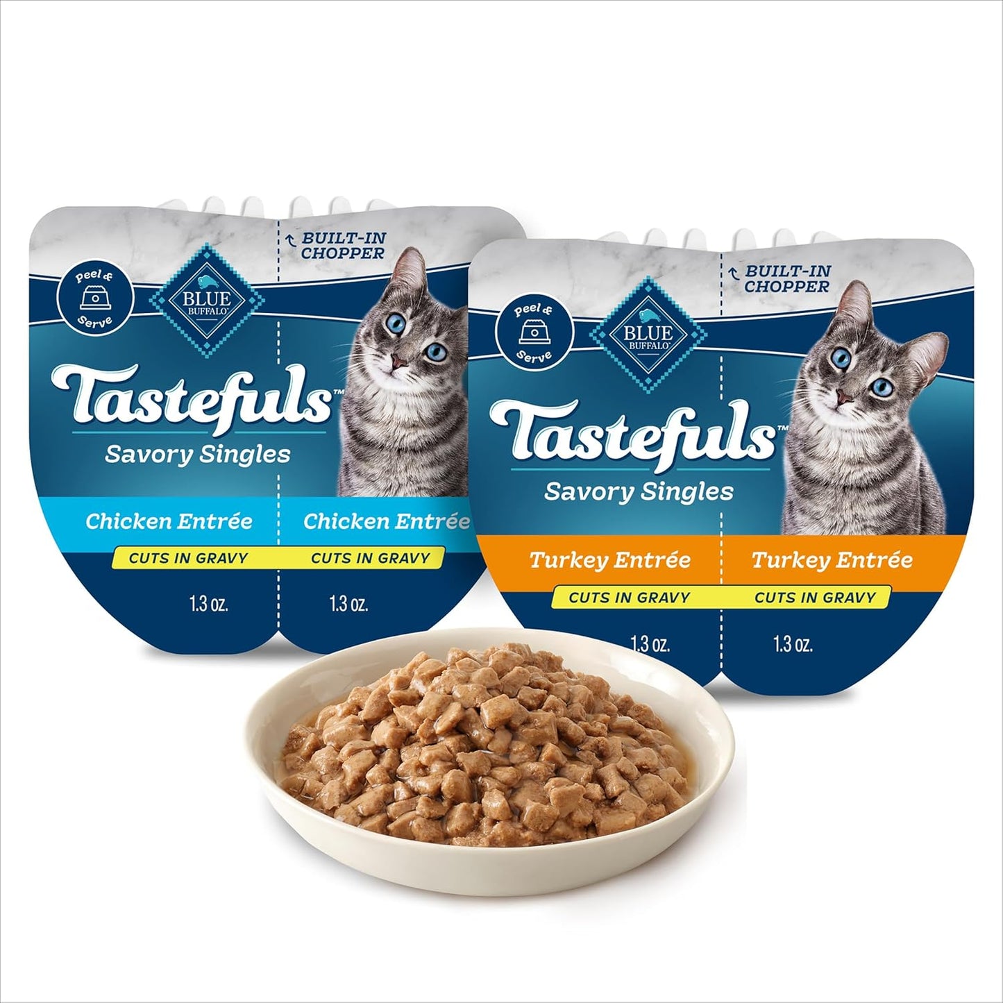 Blue Buffalo Tastefuls Savory Singles Wet Cat Food Variety Pack
