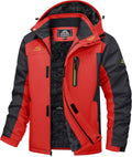 MAGCOMSEN Men's Winter Jacket Waterproof Fleece Parka Coats
