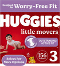 Huggies Size 3 Little Movers Diapers 156 Count - Reliable Fit