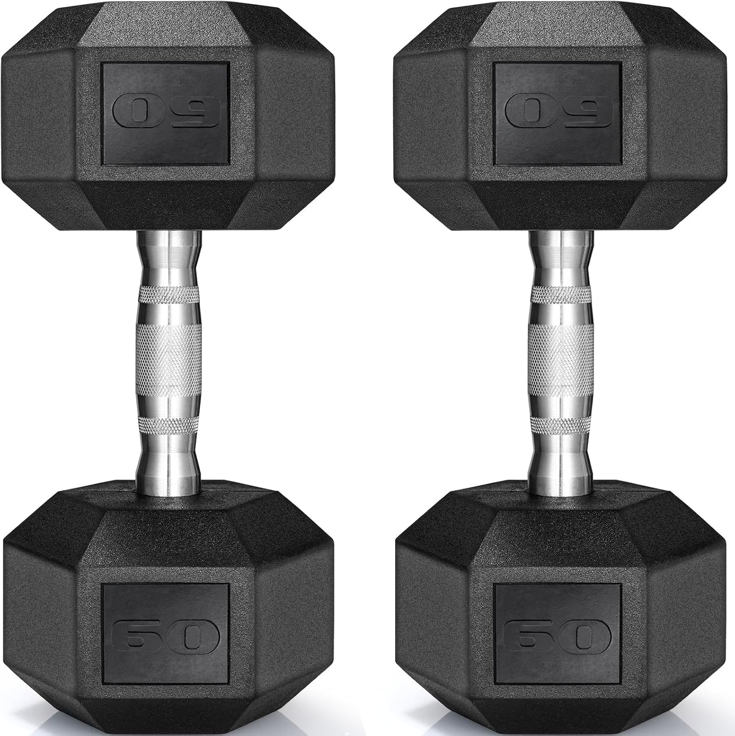 LIFERUN Dumbbells Set of 2: Versatile Rubber Coated Weights