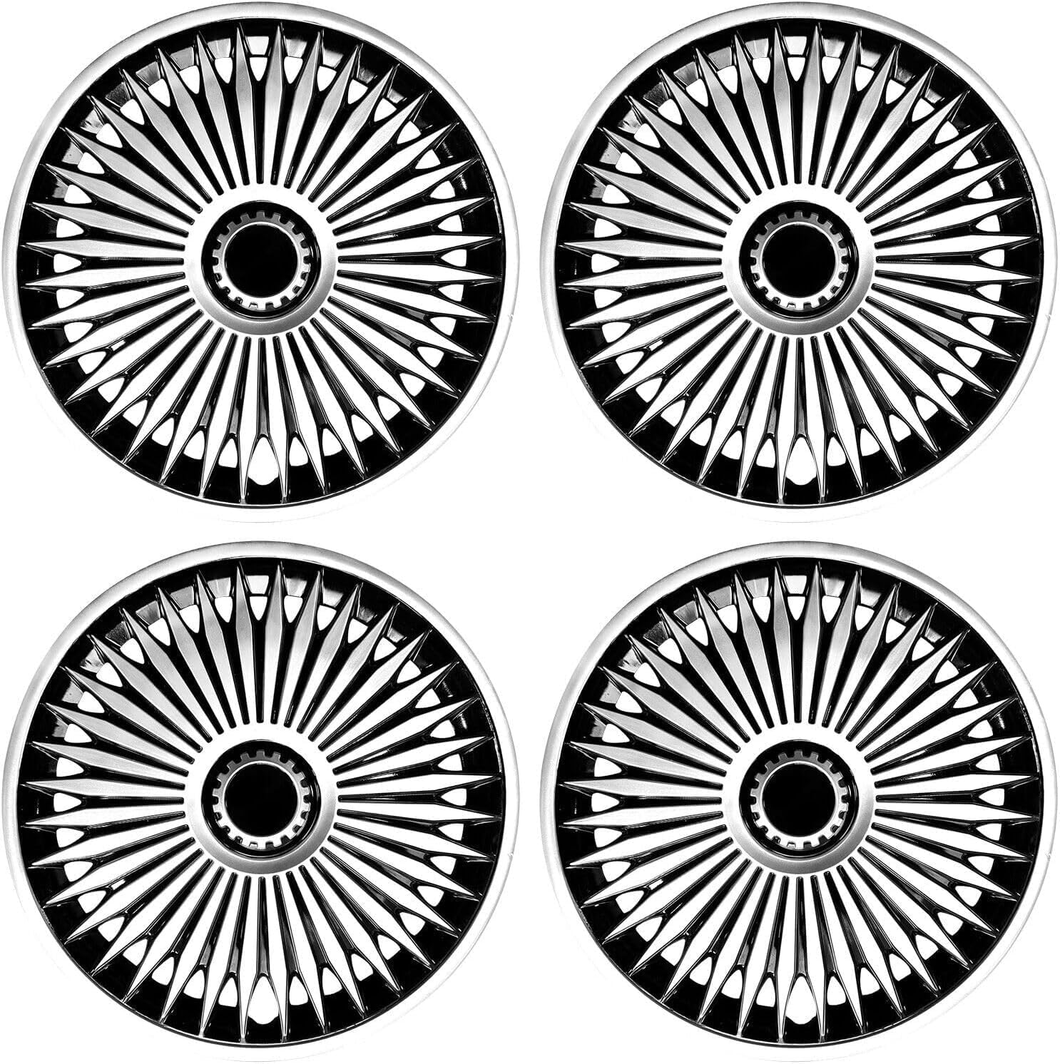 17 Inch Wheel Cover Set of 4 for Iron Rims - Durable Hubcaps