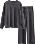 ANRABESS Women's Soft Fleece Pajama Set for Ultimate Comfort