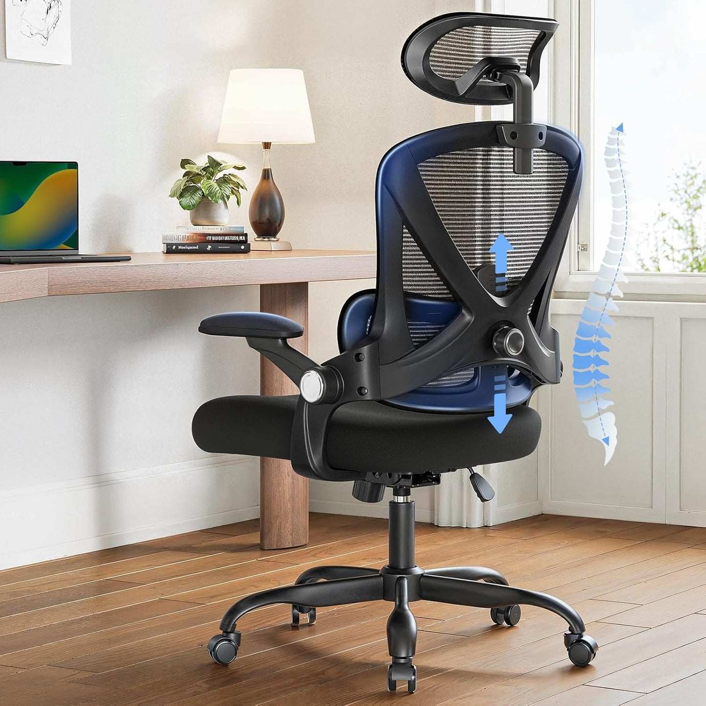 Comfort Boost: HUANUO High Back Desk Chair