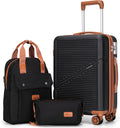 3-Piece Carry On Luggage Set 22x14x9 Airline Approved - Lightweight