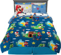 Full Size Super Mario Kids Comforter and Sheet Set - Reversible Fun