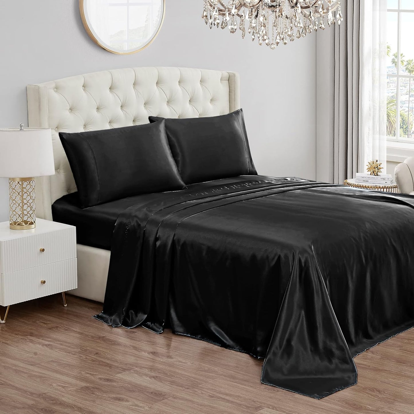 Juicy Couture Twin Size Satin Bed Sheet Set for Luxurious Sleep