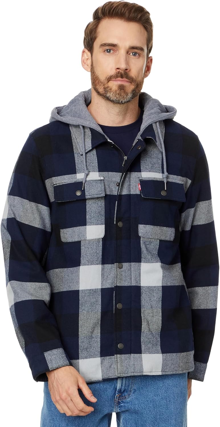 Levi's Mens Plaid Sherpa Lined Hooded Shirt Jacket Review
