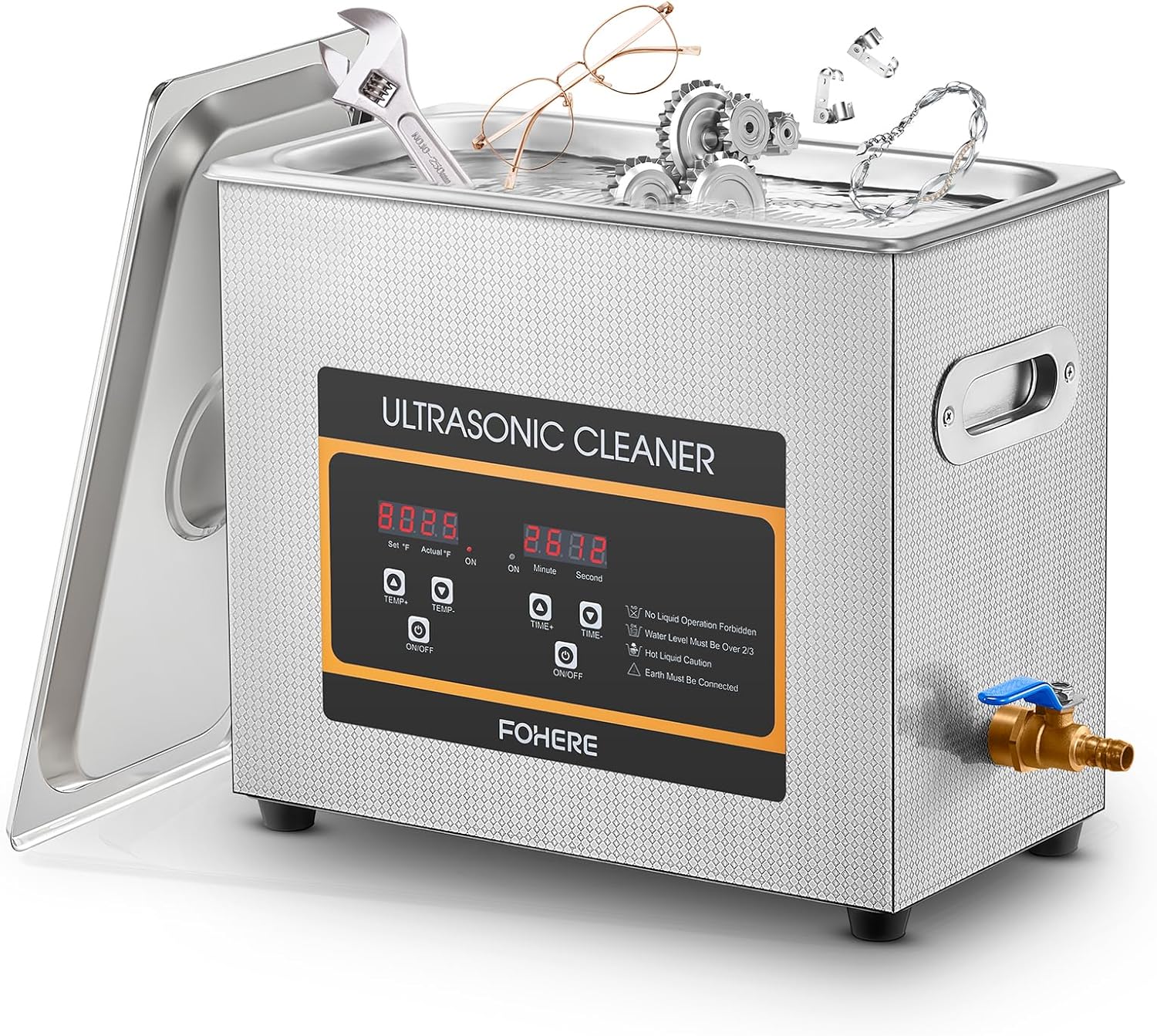 Ultrasonic Cleaner 6.5L with Heater for Effective Cleaning