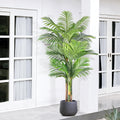 6ft Tall Triple Golden Cane Palm Artificial Tree for Home Decor