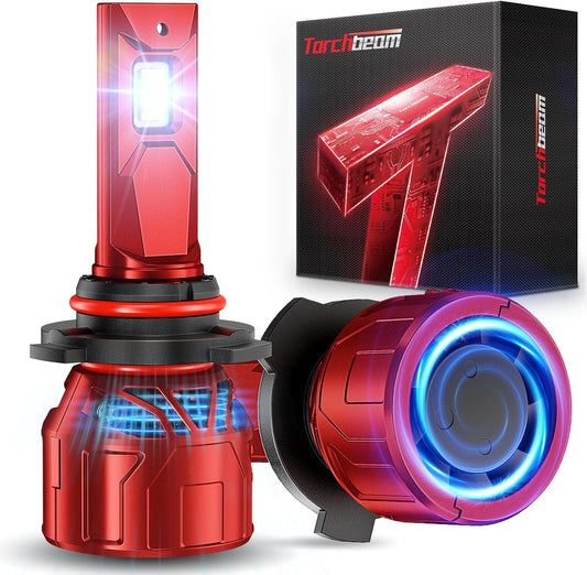 Torchbeam HB3 Fog Lights: 36000LM 9005 Bulbs with Adjustable Ring
