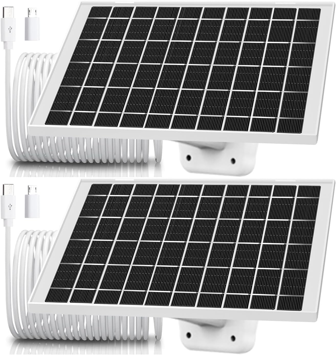 2 Pack Solar Charger for Outdoor Cams: CYJJZQ