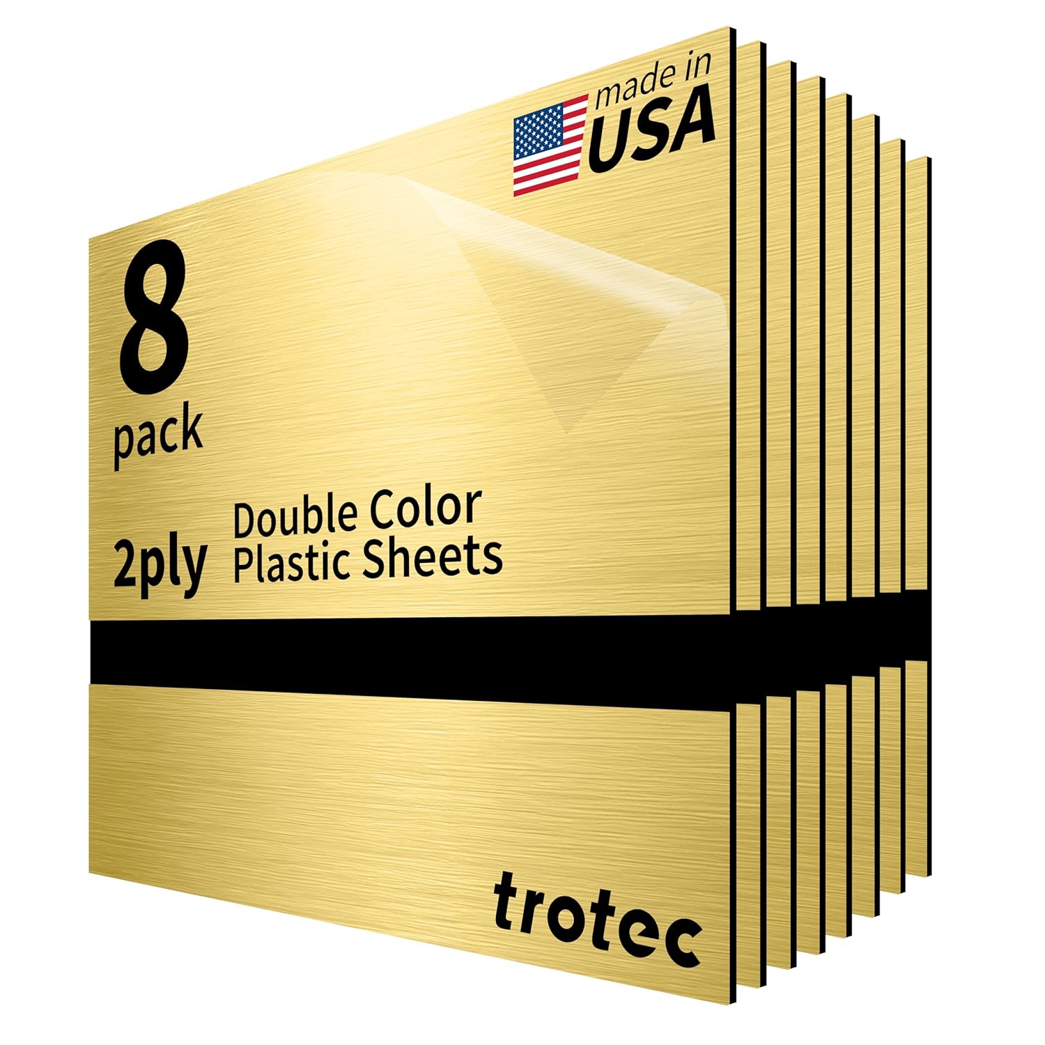 Trotec Metallic Looking Acrylic Sheet for Laser Engraving & Cutting