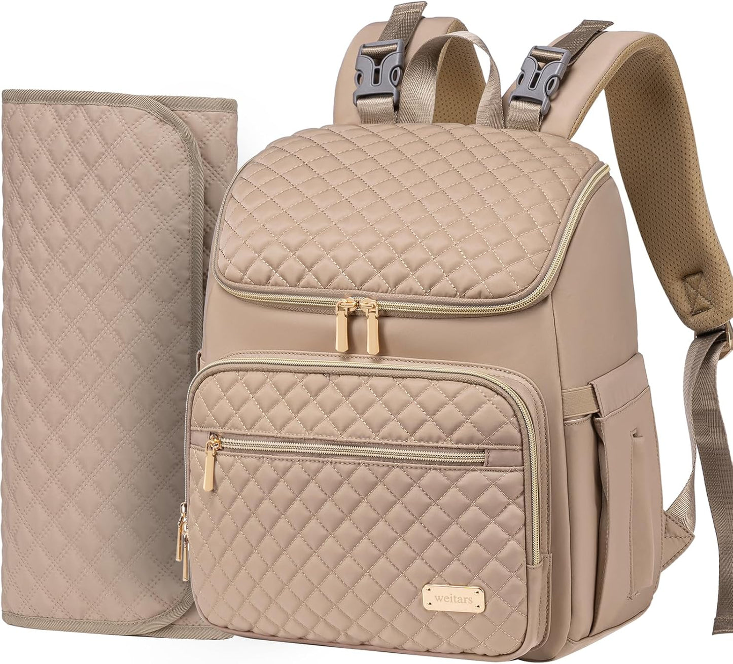Weitars Diaper Bag Backpack: Spacious & Stylish Baby Bag