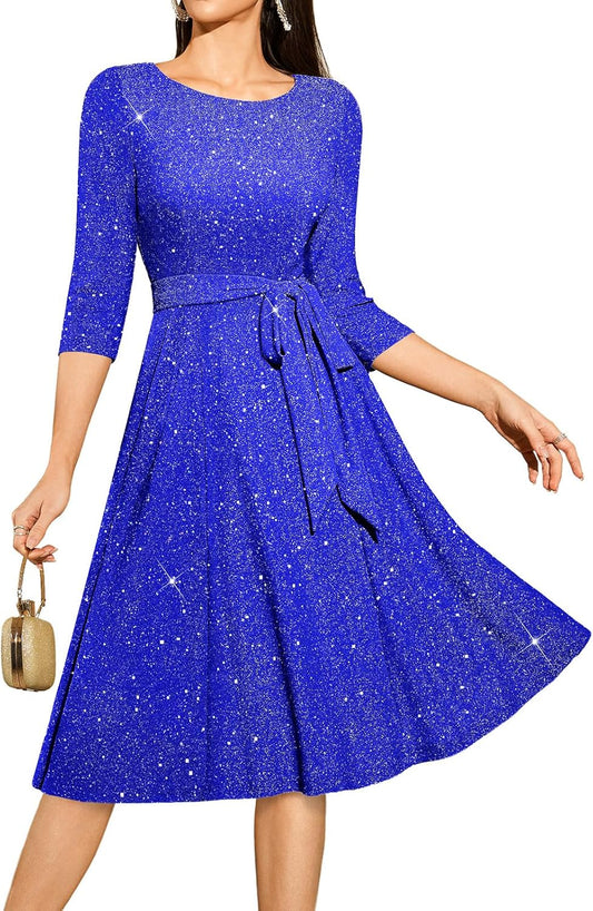 DRESSTELLS Vintage Wedding Guest Cocktail Dress for Women