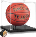 Basketball Display Case Acrylic Clear 10ft Full Size with Solid Wood