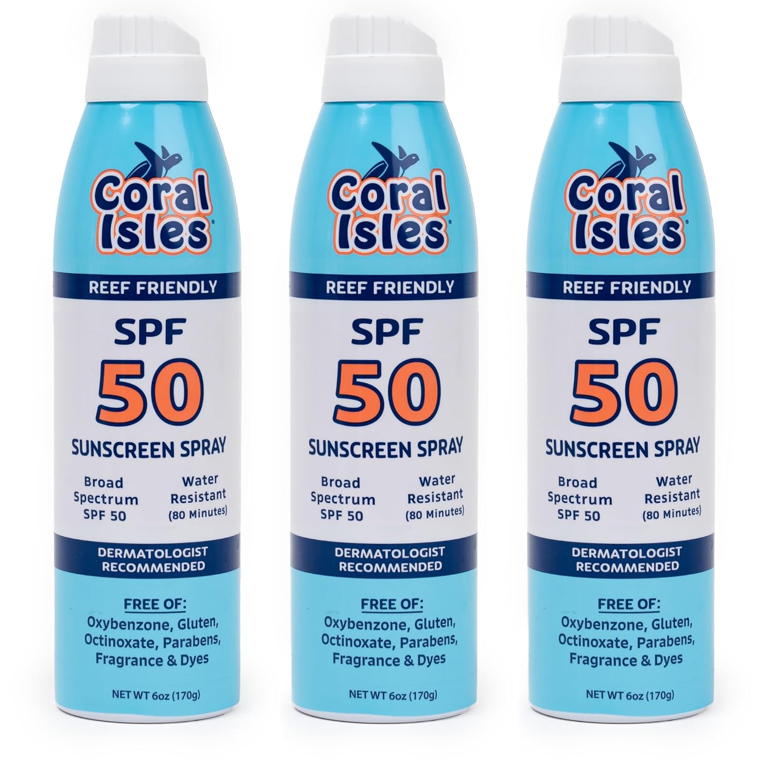 Coral Isles Sunscreen Spray SPF 50 - Reef Safe Protection