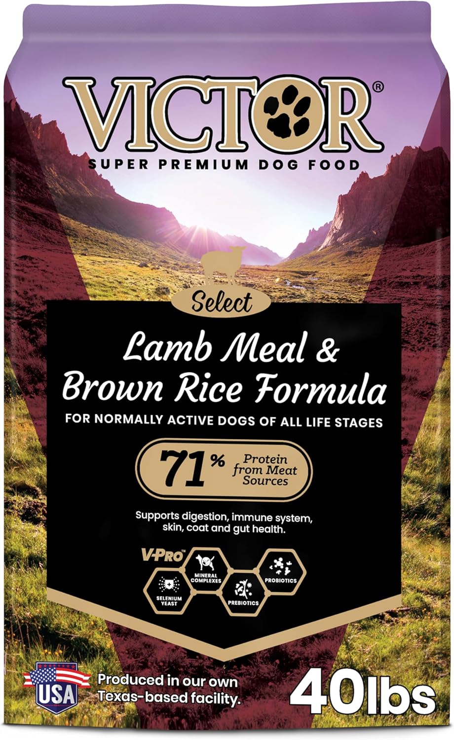 VICTOR Super Premium Dog Food with Lamb Meal & Brown Rice Formula