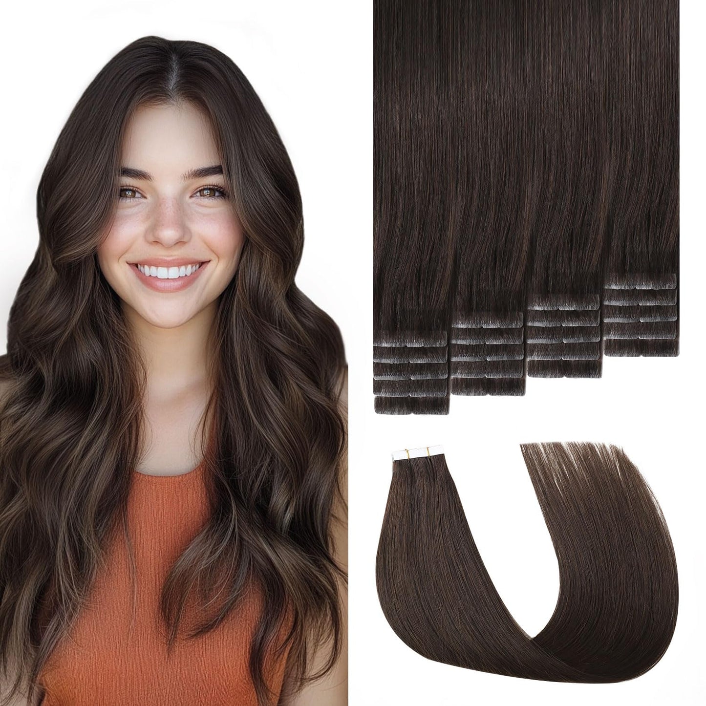 Injection Tape in Hair Extensions for Natural Look and Comfort