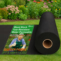 HOOPLE 3ft x 100ft Premium Landscape Fabric Weed Barrier - Heavy-Duty