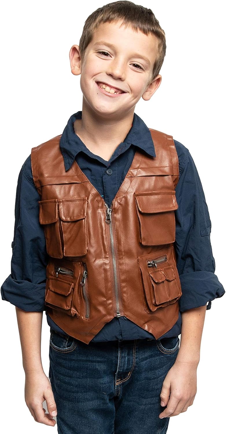 ComfyCamper Kids Jurassic Dinosaur Wrangler Costume Vest for Fun