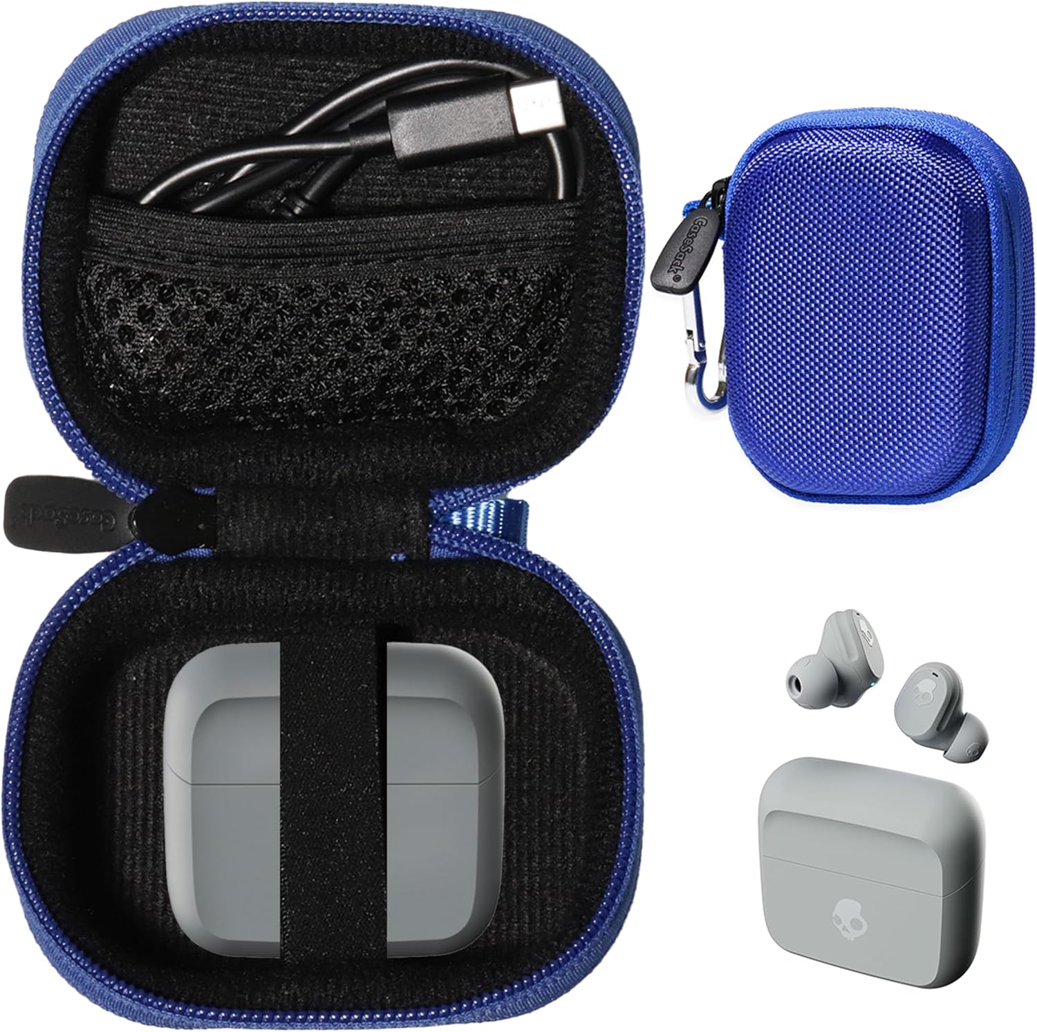 Protective Blue Case for Skullcandy Earbuds