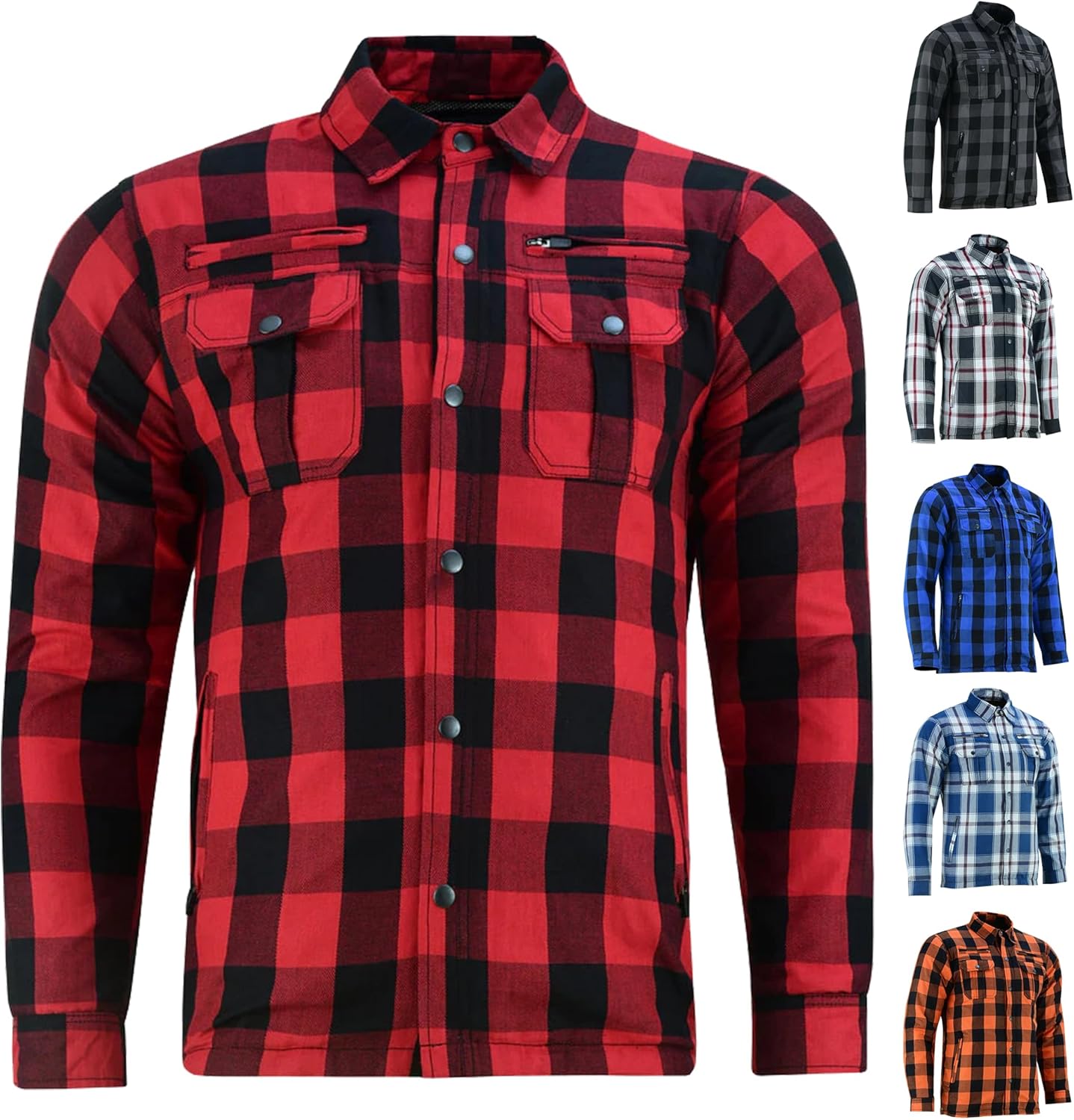 Daniel Smart Motorcycle Shirt: Durable Biker Flannel Jacket