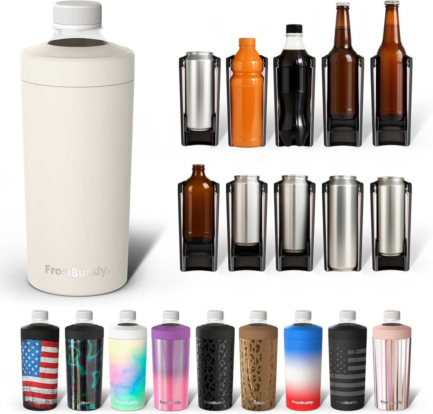 Frost Buddy Universal XL Can Cooler - Fits All Sizes Perfectly
