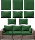 8p Outdoor Cushion Slipcovers for 3-Seat Rattan Sofa - Waterproof