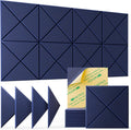 HEMRLY 12 pack Acoustic Panels 12in x 12in - Reduce Echo & Improve