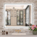 30in x 36in LED Bathroom Mirror with Black Frame - Dimmable, Anti-Fog