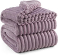 GentleSoft Light Purple California King Blanket for Cozy Snuggles